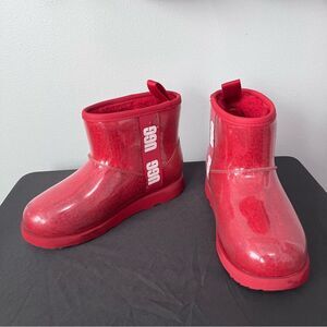 UGG Kids Red Rain Boots